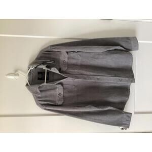 Buffalo David Bitton Jeremias Corduroy Shirt S Gray Long Sleeve Casual $109 NWT‎